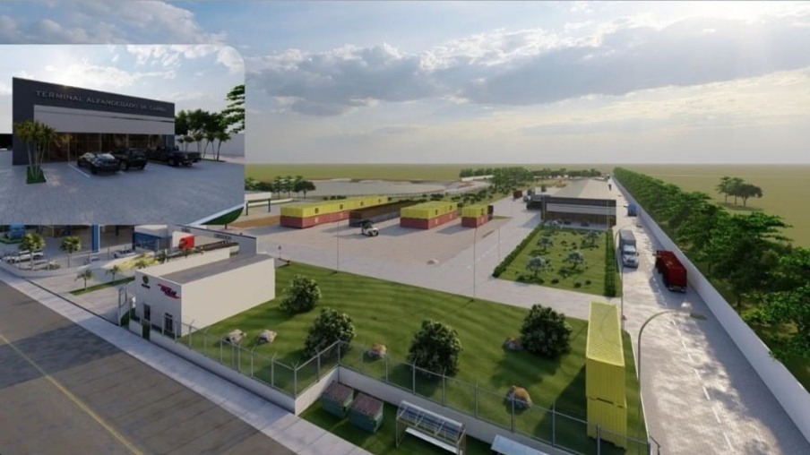 Projeto do porto seco que será implantado em Boa Vista — Foto: Reprodução/Redes sociais
