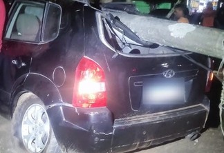 Carro envolvido no acidente (Foto: Divulgação) 